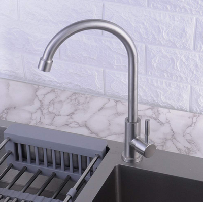 304 Stainless Steel Kitchen Single Cold Water Tap +  Snap Deal.