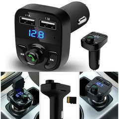 Car FM Transmitter Bluetooth Receiver Music Player Charger +  Snap Deal.