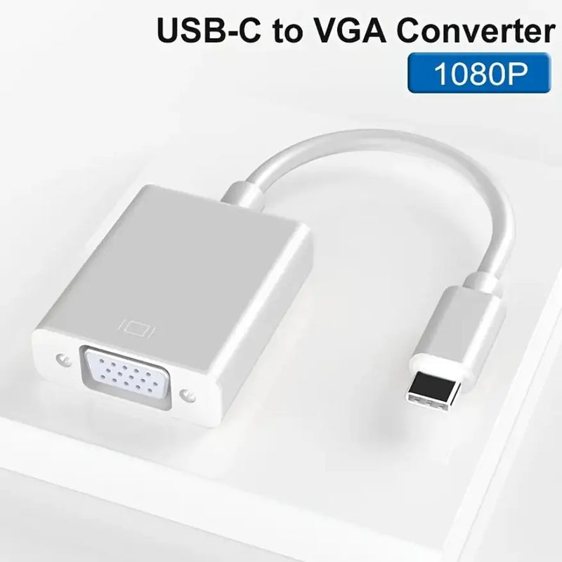 Type C to VGA Adapter +  Snap Deal.