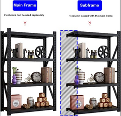 3M High Shelving 200 Kg Per layer 4 Tier Storage Metal Shelf Rack