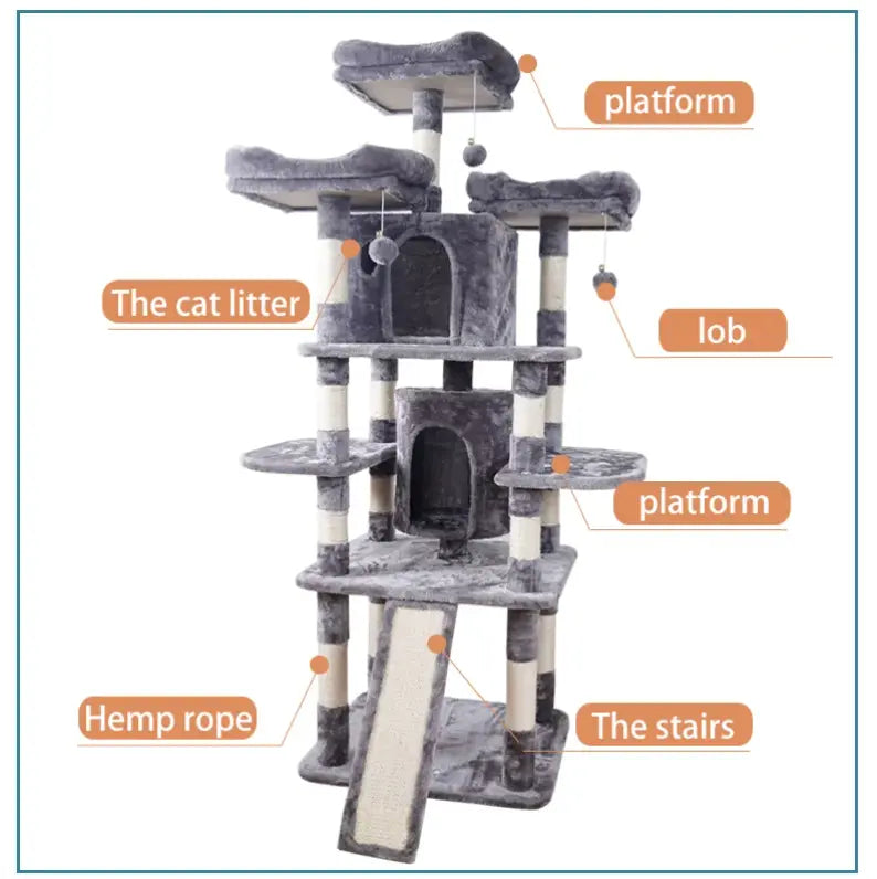 Cat Tower Cat Tree - 175CM +  Snap Deal.