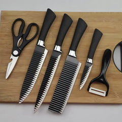 Kitchen Knife Set With  6 Pcs Non-stick Coating +  Snap Deal.