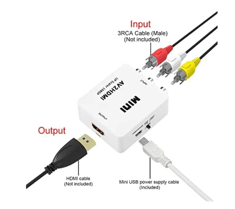 RCA AV to HDMI Video Audio Converter +  Snap Deal.