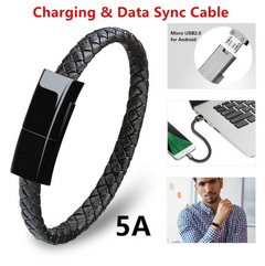 iPhone Charger Cable Bracelet +  Snap Deal.