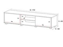 Entertainment Unit / TV Unit - TEXAS - Holds upto 85" TV +  Snap Deal.