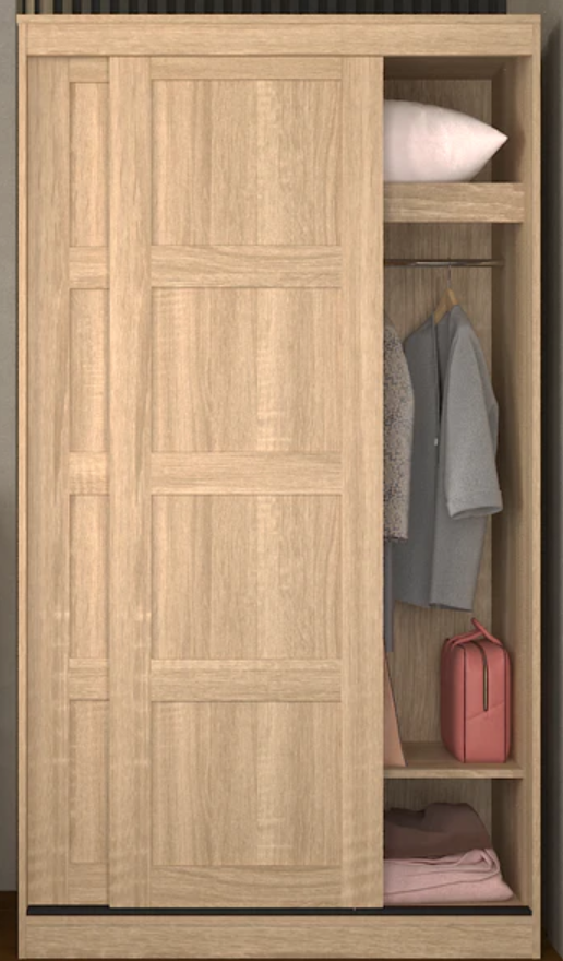 Sliding Door Space Saver Wardrobe Cloth Wardrobe +  Snap Deal.