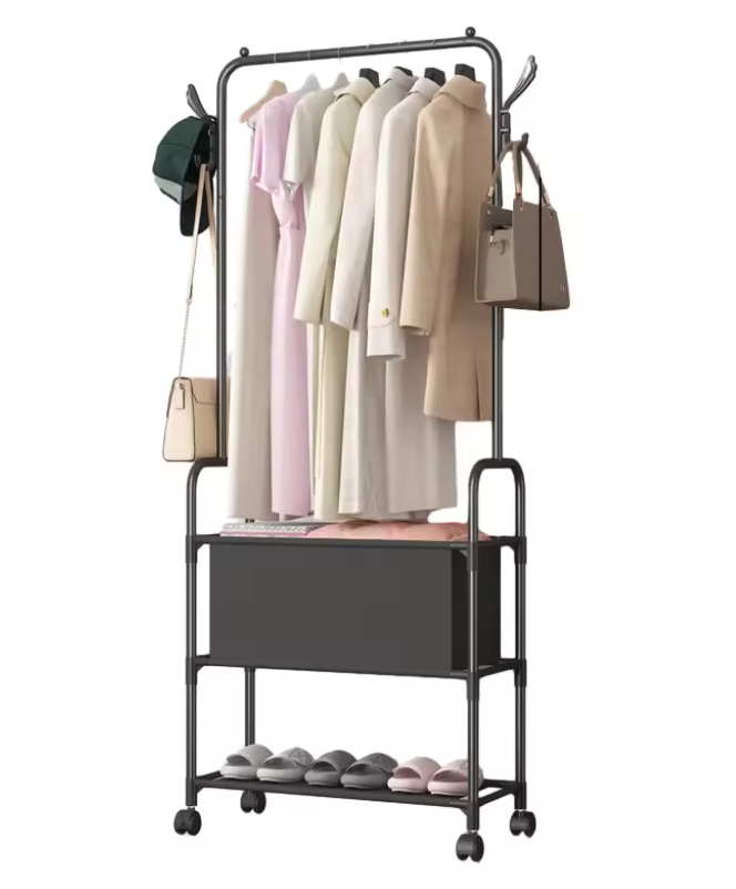 Cloth Rack Shoe Racks With Wheel Promo +  Snap Deal.