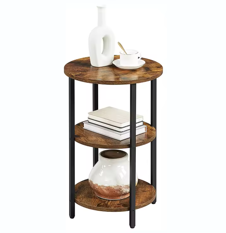 Three Tier Round Side Table Coffe Table Living Room Promo +  Snap Deal.