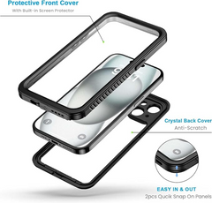 iPhone 15 Plus Waterproof Shockproof Case +  Snap Deal.