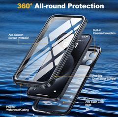 iPhone 15 Pro Waterproof Shockproof Case