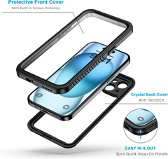 iPhone 15 Waterproof Shockproof Case