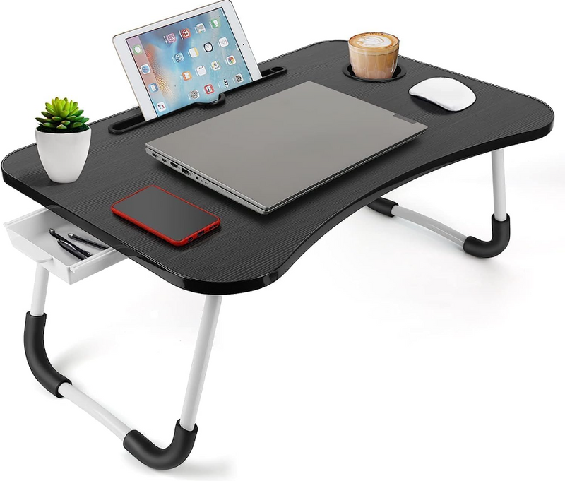 Laptop Desk Tray With Storage Drawer Cup And Phone Holder +  Snap Deal.