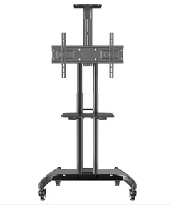 Universal Height Adjustable Rolling Double Screen TV Stand +  Snap Deal.