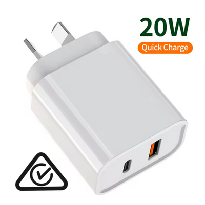 20W Dual-Port Type-c And USB-A For Mobile Phone