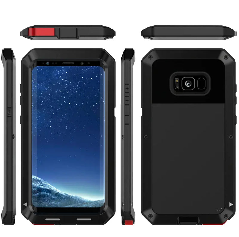 Samsung Galaxy S8 Plus Case Shockproof Rugged Metal Case +  Snap Deal.