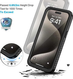 iPhone 16 Pro Case IP68 Waterproof Phone Case