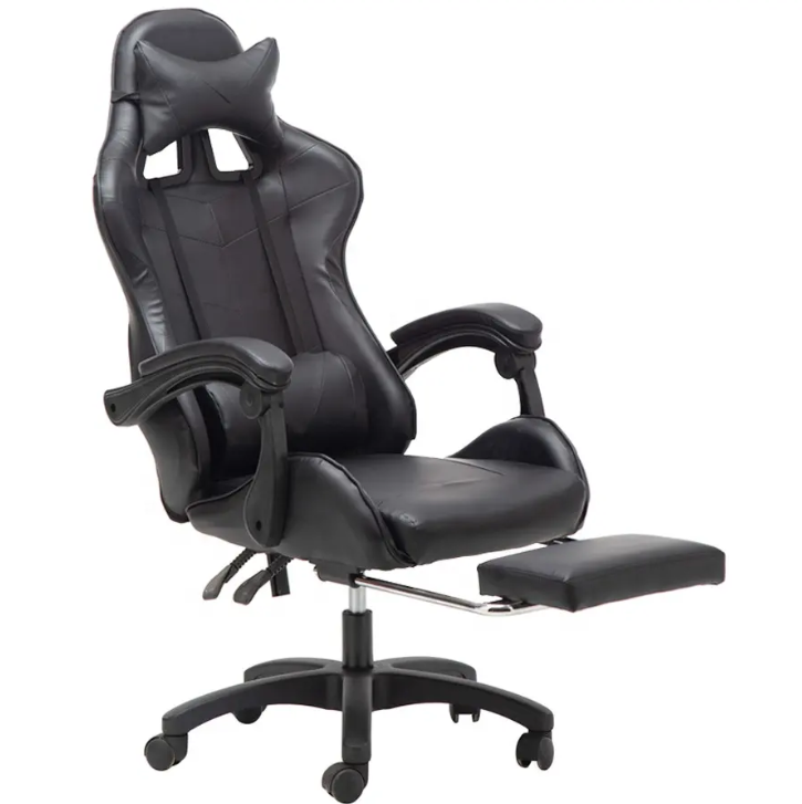 Gaming Chair Office chair with Headrest and Lumbar Support With Foot Rest Promo