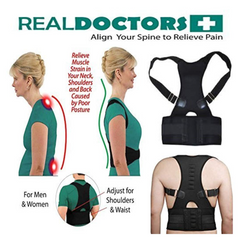 Back Support Brace and Shoulder Belt +  Snap Deal.