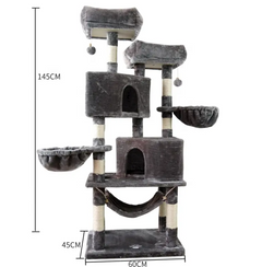 Cat Tree House Tower 145cm +  Snap Deal.