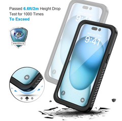 iPhone 15 Waterproof Shockproof Case Megasafe