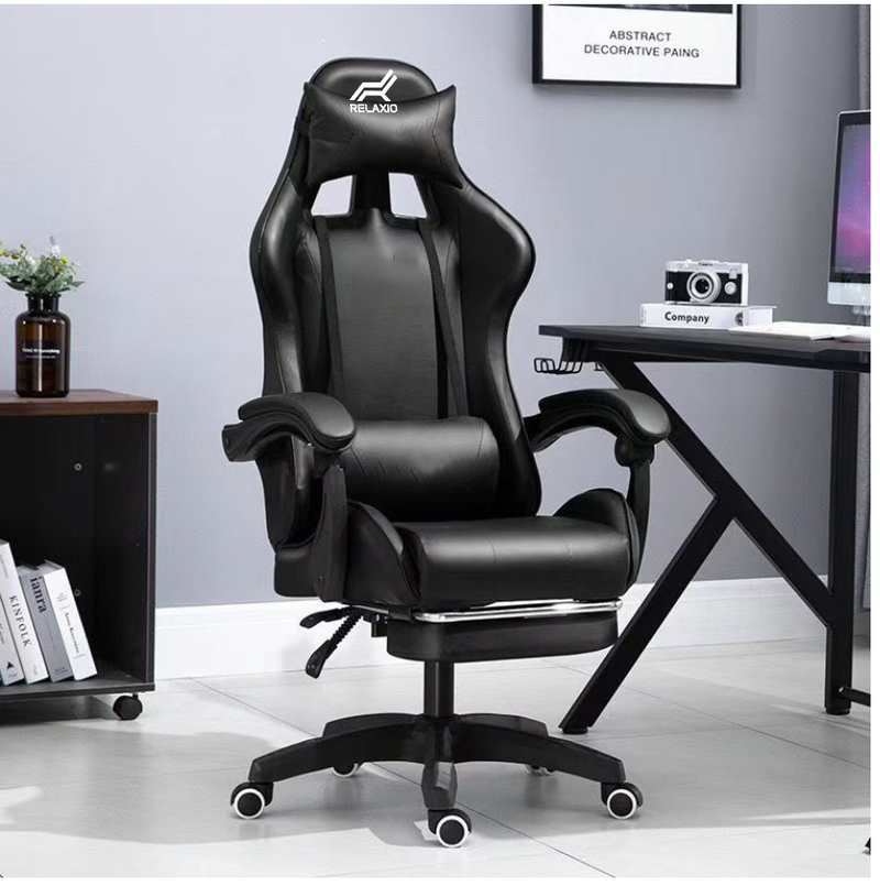 Gaming Chair With Headrest And Lumbar Support With Foot Rest Relaxio Promo