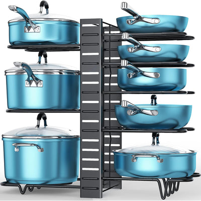 8 Tiers Pot Kitchen Storage Rack +  Snap Deal.