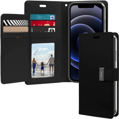Black Mercury Rich Diary Wallet Case For iPhone 12 Mini 5.4"