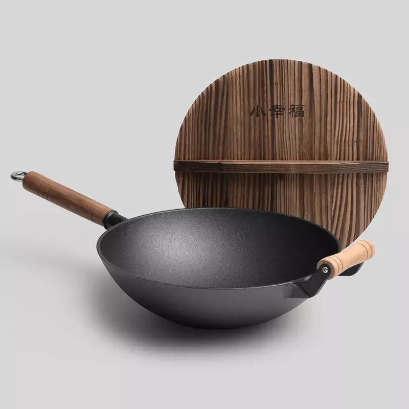 Wok with Handle Cast Iron Promo +  Snap Deal.