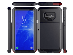 Samsung Galaxy Note 9 Shockproof Rugged Metal Case +  Snap Deal.