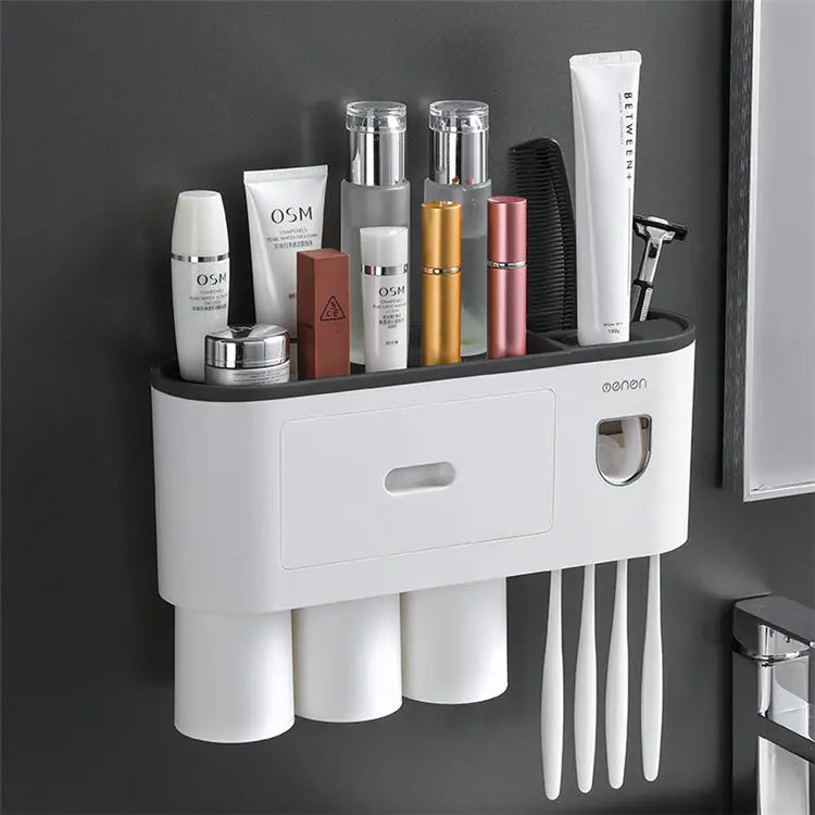 Toothpaste Dispenser and Tootbrush Holder Organisor Promo +  Snap Deal.