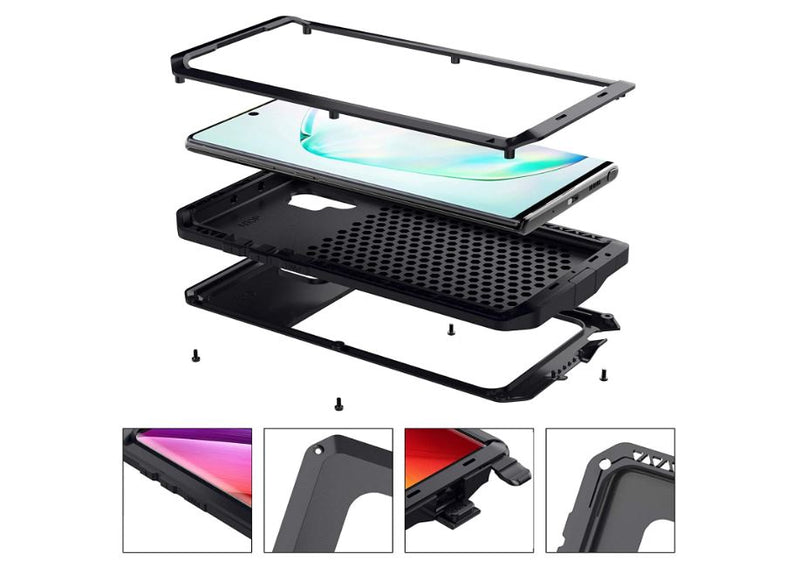 Samsung Galaxy Note 10 Metal Case Dropproof Shockproof Dustproof Rugged Case