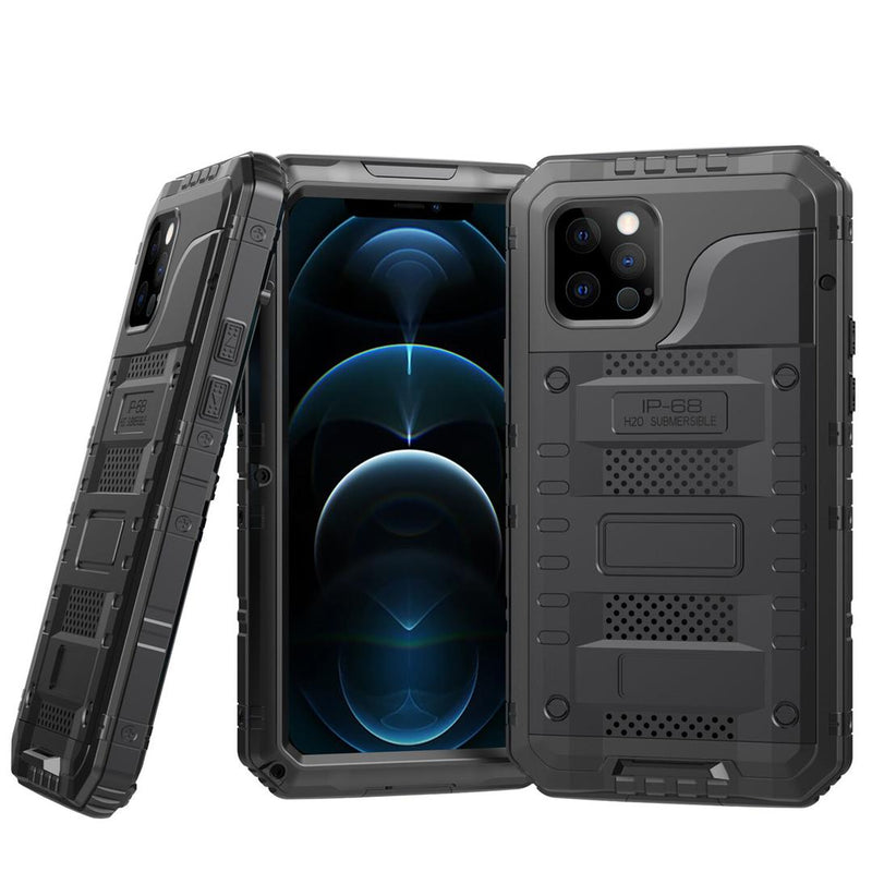 Waterproof IP68 Heavy Duty Rugged Metal Case for iPhone 12 Pro Max Case